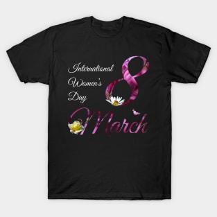 International Women's Day - Cute Floral March 8th 2023 T-Shirt